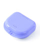 JMU Retainer Case with Vent Holes, Mouth Guard Case Dental Storage Container (Purple)