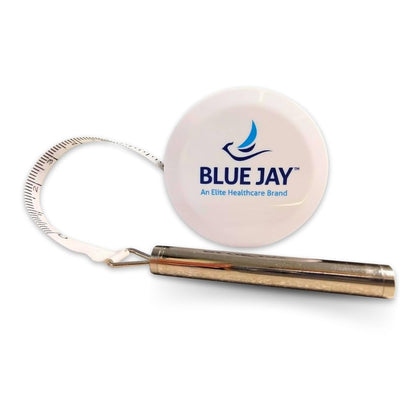 Blue Jay An Elite Healthcare Brand Measure It Measuring Tape for Body Measurements with Gulick Spring | Crafted with Fiberglass and Push Button Retractable | 6 ft