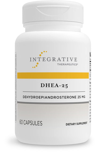 Integrative Therapeutics DHEA-25 - for Women and Men - Gluten Free - Dairy Free - Vegan - 60 Capsules