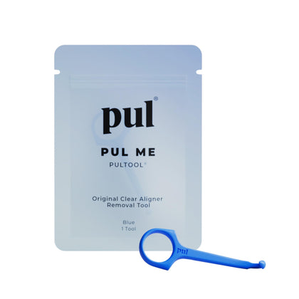 PUL Clear Aligner Removal Tool Compatible with Invisalign Removable Braces & Trays, Retainers, Dentures and Aligners - Hygienic Oral Care Accessory, Personal Orthodontic Supplies - Blue (Pack of 1)