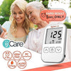 OhCare Lite Blood Sugar Test Kit - Blood Glucose Meter with Strips and Lancets, Lancing Device, Log, and Case - One Touch Eject Glucometer (50 Strips & 50 Lancets)