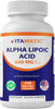 Vitamatic Alpha Lipoic Acid (ALA) 600mg Per Serving - 240 Vegetable Capsules - 120 Servings - Non-GMO & Gluten Free