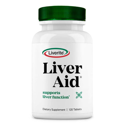 Liverite Liver Aid 120 Tablets, Liver Support, Liver Cleanse, Liver Care, Liver Function, Energy.