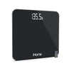 iHome Digital Scale Step-On Bathroom Scale - iHome High Precision Body Weight Scale - 400 lbs, Battery Powered with LED Display - Batteries Included -Great for Home Gym (Black)