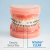 OrthoDots CLEAR - Moisture Activated Braces Wax Alternative for Pain Caused by Braces, Clear Aligner Trays, and Other Orthodontic Appliances. OrthoDots Stick Better and Stay on Longer than Dental Wax.