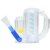 Breathing Trainer for Adults,Breathing Exercise Device for Lungs, 5000ml Volume Measurement with Flow Rate Indicator. transparent breathing device.breathing trainer,trainer.Incentive Spirometer Adult.