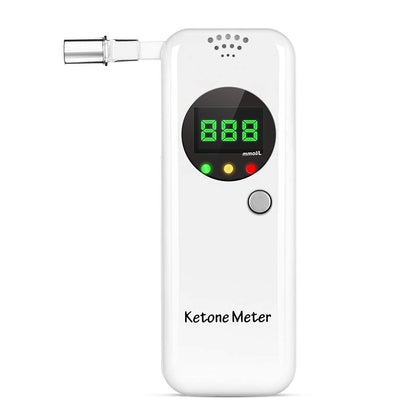 Ketone Breath Meter, Professional Portable Ketone Breath Tester, Digital Ketone Breathalyzer with 10 Mouthpieces (Color2)