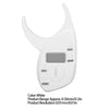 Body Fat Caliper, Digital Display Skin Calipers Body Fat Body Fat Monitors Skin Fat Caliper Tester Body Fat Measurement Device Fat Calipers for Fitness Enthusiasts for Trainers (White)