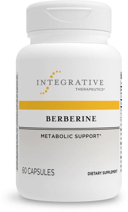 Integrative Therapeutics Berberine - 1000-1500 mg Daily - Berberine HCL Supplement for Metabolic Support* - Gluten-Free & Vegan Supplements for Men & Women - 60 Capsules