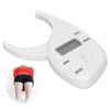 Body Fat Caliper, Digital Display Skin Calipers Body Fat Body Fat Monitors Skin Fat Caliper Tester Body Fat Measurement Device Fat Calipers for Fitness Enthusiasts for Trainers (White)