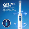 Oral-B Pro 100 Precision Clean, Battery Powered Electric Toothbrush, Blue and White