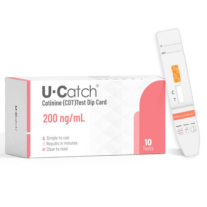 10 Pack- Nicotine Testing Kit at Home: Cotinine/Tobacco/Nicotine Urine Test Rapid Continine Testing Detection Kit - Instant & Accurate & Easy to Use(10 Pack)