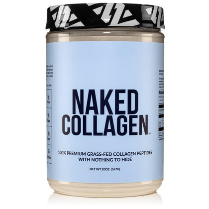 Naked Collagen Peptides Protein Powder, 60 Servings, Pasture-Raised, Unflavored Grass-Fed Hydrolyzed Collagen Supplement, Paleo Friendly, Non-GMO, Keto, Gluten Free, 20oz