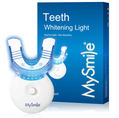 MySmile Teeth Whitening LED Light with Teeth Whitening Trays, Tooth Whitening Accelerator Light for Whitening Teeth, Mouth Tray Teeth Whitener Enhancer Light Trays - Only 1Pcs Light