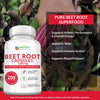 Beet Root Capsules - 1200mg Per Serving - 200 Beet Root Powder Capsules - Beetroot Powder Supports Blood Pressure, Athletic Performance, Digestive, Immune System (Pure, Non-GMO & Gluten Free