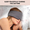 Kitsch Blackout Satin Sleep Mask, Softer Than Real Mulberry Silk Eye Cover, Soft Pressure Free Shade Blindfold for Puffy Eyes with Adjustable Straps, Weighted Eye Mask for Sleeping Women Men, Charcoal