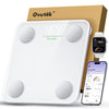 Ovutek Smart Scale for Body Weight, Digital Bathroom Scale BMI Weighing Body Fat Scale, Accurate Body Composition Scale Monitor for People's Health with Smartphone App, Compact Size, 400lb