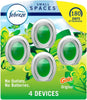 Febreze Small Spaces Air Freshener, Plug in Alternative Air Freshener for Home Long Lasting, Gain Original Scent, Bathroom Air Freshener, Closet Air Fresheners, Odor Fighter for Strong Odor (4 Count)