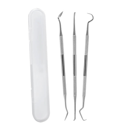 Dental Tools,Stainless Steel Dental Hygiene Tool Set with Dental Pick for Teeth Cleaning Kit, Tooth Scraper, Personal Oral Care, Family ?3 Pcs?