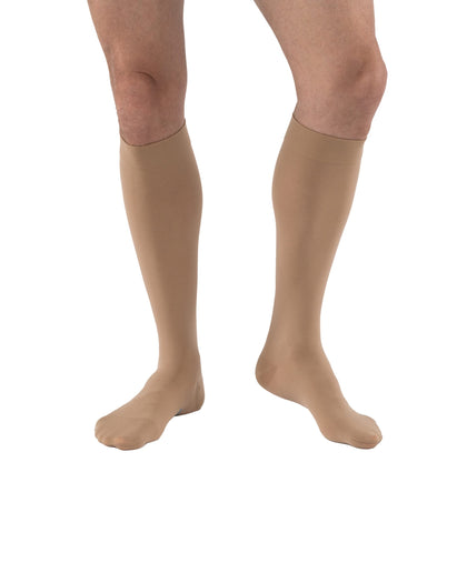 JOBST Relief Knee High Graduated Compression Socks 20-30mmHg - Comfortable Unisex Design - Closed Toe, Beige, Medium