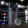 BlenderBottle Classic Shaker Bottle Perfect for Protein Shakes and Pre Workout, Black, 20 Ounce