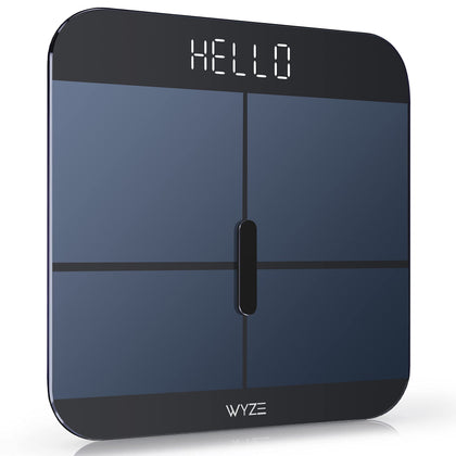 WYZE Smart Scale X for Body Weight, Digital Bathroom Scale for BMI, Body Fat, Water and Muscle, Heart Rate Monitor, Body Composition Analyzer for People, Baby, Pet, 400 lb, Blue