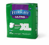 Medline FitRight Ultra Adult Diapers, Disposable Incontinence Briefs with Tabs, Heavy Absorbency, X-Large, 57''-66'', 4 packs of 20 (80 total)