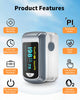 Fingertip Pulse Oximeter Blood Oxygen Saturation Monitor Pulse Ox, Heart Rate and Fast Spo2 Reading Oxygen Meter with OLED Screen Included Lanyard and 2 X AAA Batteries