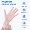 Schneider Clear Vinyl Exam Gloves, 4-mil, Medium 100-ct Box, Latex-Free, Rubber Disposable Gloves For Medical, Cleaning , Food Prep, Food Safe, Powder-Free, Non-Sterile