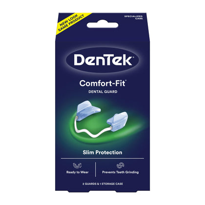 DenTek Comfort-Fit Dental Guard For Nighttime Teeth Grinding, Comfort-Fit Guard, 2 count(Pack of 1)