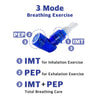 Bigbreathe V-PEP/IMT | 3-in-1 Respiratory Exercise Device - Lung Expansion, Mucus Relief, Breathing Rehabilitation, Portable with Accessories, Easy to Clean, for COPD & Asthma Relief