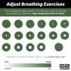 Bas Rutten O2 Inspiratory Muscle Training Device for Improving Diaphragmatic Breathing | Portable Lung Muscle and Respiratory Power Training Device | High Altitude Breathing Trainer | Green