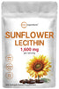 Micro Ingredients Sunflower Lecithin 1,600mg Per Serving, 300 Softgels | Sustainably Farmed Source, Cold Pressed, Rich in Phosphatidyl Choline | Lactation Supplement | Soy Free, Non-GMO