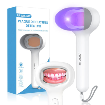 ?Recommended By Dentists?Plaque Disclosing Tablets Alternatives, Shows Plaque, Rechargable Dental Plaque Detector Instant Display Tooth Calculus Discloser for Kids or Adults Correcting Brushing Habits