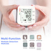 MMIZOO Wrist Blood Pressure Monitor Bp Monitor Large LCD Display Blood Pressure Machine Adjustable Wrist Cuff 5.31-7.68inch Automatic 99x2 Sets Memory with Carrying Case for Home Use (W1681)