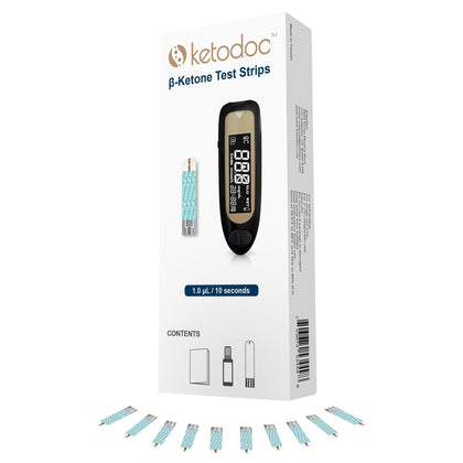 Keto-DOC Official Ketone Test Strips for Testing Ketosis, for Use with Keto-Doc Blood Meter (40 Strips)