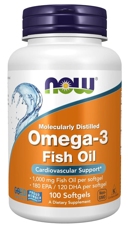 NOW Foods Omega-3-100 Softgels