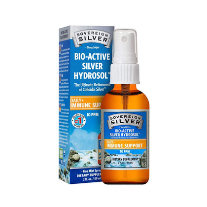 Sovereign Silver Bioactive Silver Hydrosol 10 PPM Fine Mist Spray, 2 oz.