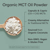 Sports Research Organic MCT Oil Powder - Keto & Vegan MCTs C8, C10 from Coconuts - Fatty Acid Brain & Body Fuel, Non-GMO & Gluten Free - Unflavored, Perfect in Coffee, Tea & Protein Shakes - 10.6 oz