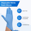 Schneider Nitrile Exam Disposable Gloves for Medical, Cleaning, 4 Mil, Blue, Medium 100-ct Box, Latex-Free, Food Safe Rubber Gloves for Cooking & Food Prep, Powder-Free, Non-Sterile