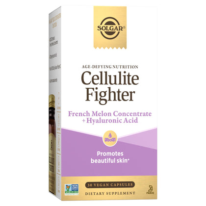 Solgar Cellulite Fighter Age-Defying Nutrition for Women-Promote Beautiful Skin with French Melon Concentrate + Hyaluronic Acid and Vitamin C, Once Daily, Vegan, Dairy, Soy, Gluten Free, 30 Servings