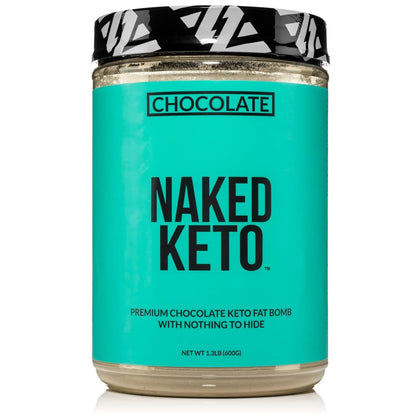 Naked Chocolate Keto - Premium Chocolate Keto Fat Bomb Powder - Nothing Artificial - Gluten-Free Keto Bomb Chocolate Mct Oil Powder with No Gmos - 1.3 Lb