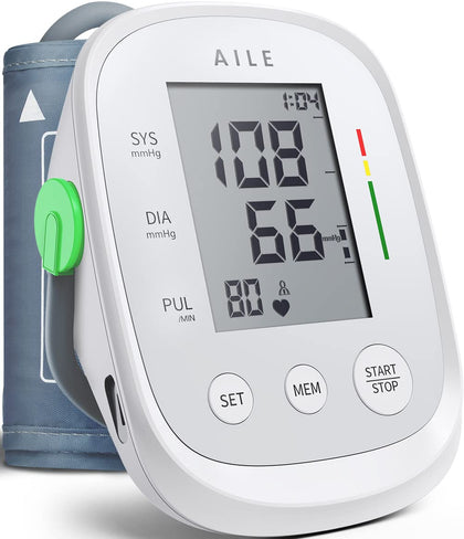 Blood Pressure Monitor,AILE blood pressure machine Upper Arm Large Cuff(8.7