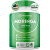 Rosabella Moringa Powder Capsules - 800mg of Pure Nutrient-Rich Moringa Powder - A Natural Green Antioxidant Superfood - Supports Energy, Skin Health, Gut Health+ - w/Essential Vitamins & Amino Acids