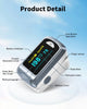 Fingertip Pulse Oximeter Blood Oxygen Saturation Monitor Pulse Ox, Heart Rate and Fast Spo2 Reading Oxygen Meter with OLED Screen Included Lanyard and 2 X AAA Batteries