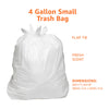 Amazon Basics 4 Gallon Trash Bags, Flap Ties, Fresh Scent, 80 Count, Pack of 1