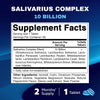 Vitamatic Salivarius Complex 10 Billion Chewable Mint Flavored Tablet - 60 Count - Oral Health Chewable Probiotics + Prebiotics - Supports Healthy Teeth, Gums, & Better Breath