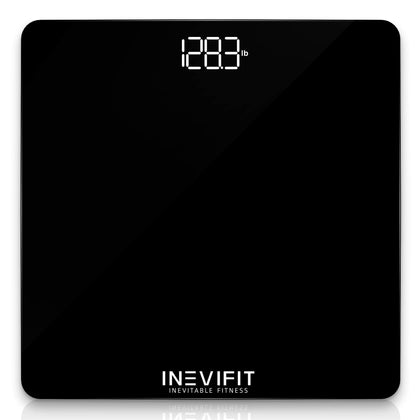 INEVIFIT BATHROOM SCALE, Highly Accurate Digital Bathroom Body Scale, Measures Weight up to 400 lbs. includes Batteries