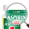 HealthA2Z® Aspirin 81 mg | Low Strength | Enteric Coated | Pain Relief | Reduces Minor Aches Muscle Pain & Cramps | Fever Reducer | Reduces Headache (300 Counts)