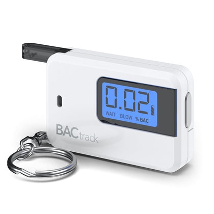 BACtrack Go Keychain Breathalyzer (White) | Ultra-Portable Pocket Keyring Alcohol Tester for Personal Use